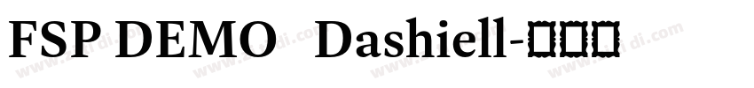 FSP DEMO   Dashiell字体转换
